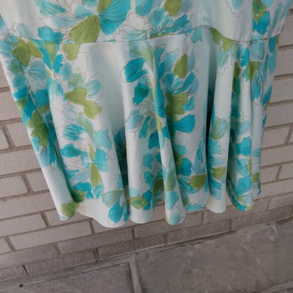 Amish Mennonite Cape Dress 40" Bust 31" Waist Handmade Modest Floral - Picture 5 of 8